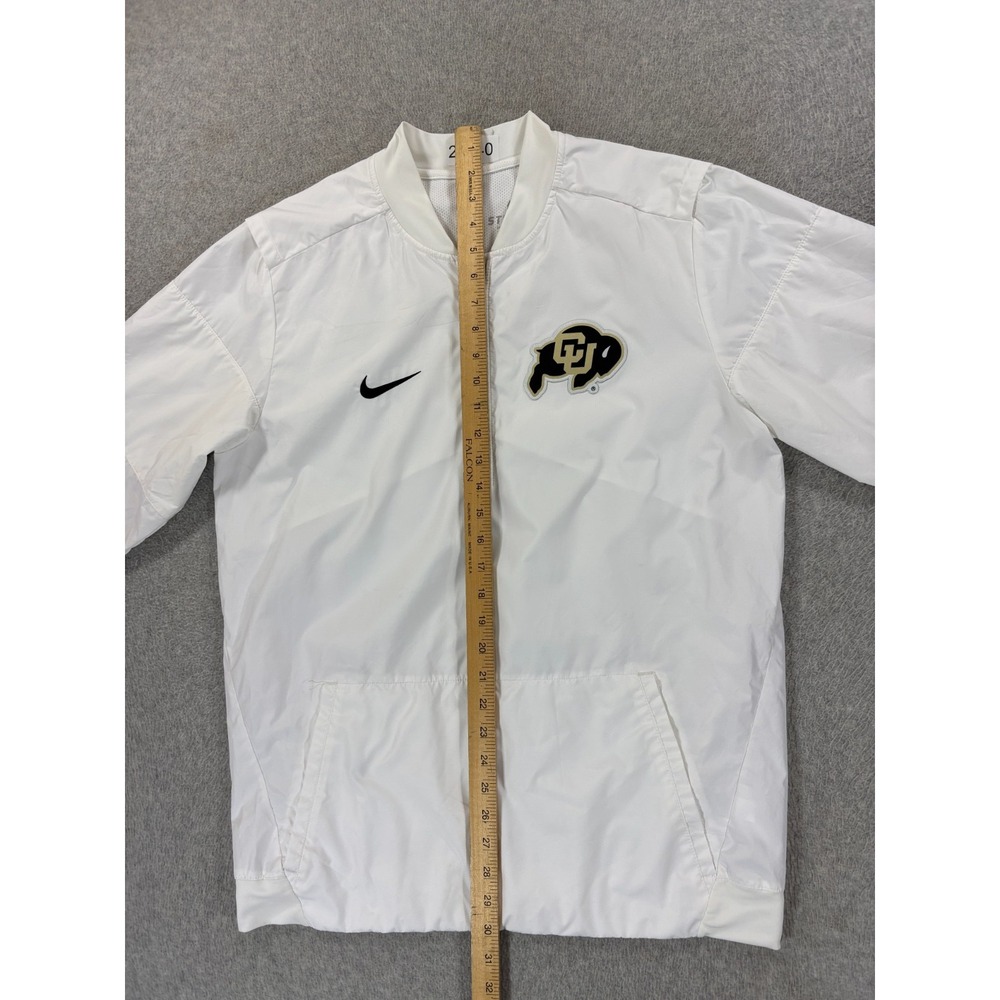 Colorado Buffalos Nike Storm Fit Sideline Pullover Jacket (Men's Medium) White - Picture 9 of 12